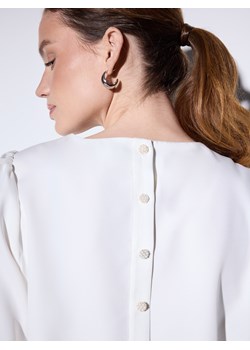 Mohito - Bluzka z bufiastym rękawem - kremowy ze sklepu Mohito w kategorii Bluzki damskie - zdjęcie 187932193