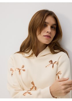 Reserved - Bluza ze świątecznym motywem - złamana biel ze sklepu Reserved w kategorii Bluzy damskie - zdjęcie 187932800