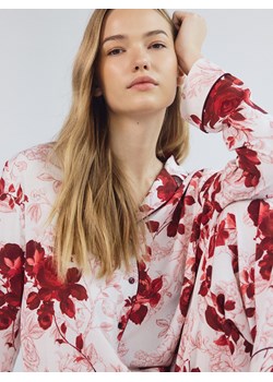 Reserved - Dwuczęściowa piżama we wzory - różowy ze sklepu Reserved w kategorii Piżamy damskie - zdjęcie 187932853