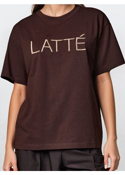 Sinsay - Koszulka z haftem - brązowy ze sklepu Sinsay w kategorii Bluzki damskie - zdjęcie 187933111