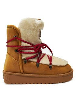 Śniegowce D.Franklin Nordic Trk Fur DFSH370005 Żółty ze sklepu eobuwie.pl w kategorii Śniegowce damskie - zdjęcie 187933772