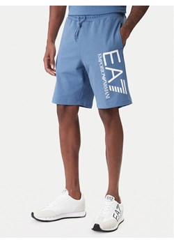 EA7 Emporio Armani Szorty sportowe 7M001414 AF22266 UB064 Niebieski Regular Fit ze sklepu MODIVO w kategorii Spodenki męskie - zdjęcie 187934090