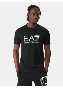 EA7 Emporio Armani T-Shirt 7M001412 AF22264 UC001 Czarny Regular Fit ze sklepu MODIVO w kategorii T-shirty męskie - zdjęcie 187934110