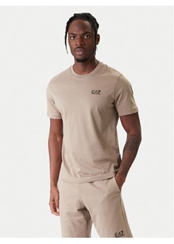 EA7 Emporio Armani T-Shirt 8NPT25 PJVPZ U6167 Beżowy Regular Fit ze sklepu MODIVO w kategorii T-shirty męskie - zdjęcie 187934184