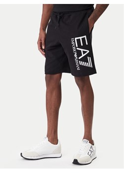 EA7 Emporio Armani Szorty sportowe 7M001414 AF22266 UC001 Czarny Regular Fit ze sklepu MODIVO w kategorii Spodenki męskie - zdjęcie 187934204