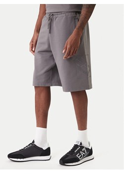 EA7 Emporio Armani Szorty sportowe 7M001491 AF17787 U8086 Szary Regular Fit ze sklepu MODIVO w kategorii Spodenki męskie - zdjęcie 187934213