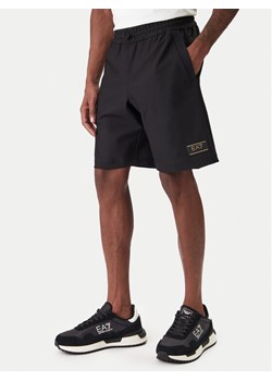 EA7 Emporio Armani Szorty sportowe 7M001340 AF21099 UC001 Czarny Regular Fit ze sklepu MODIVO w kategorii Spodenki męskie - zdjęcie 187934214