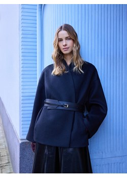 Reserved - Kurtka z dodatkiem wełny - czarny ze sklepu Reserved w kategorii Kurtki damskie - zdjęcie 187935503