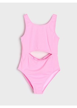 Sinsay - Strój kąpielowy z wycięciem - różowy ze sklepu Sinsay w kategorii Stroje kąpielowe - zdjęcie 187935822