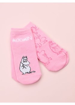 Sinsay - Zestaw skarpetek The Moomins 2 pack - różowy ze sklepu Sinsay w kategorii Skarpetki dziecięce - zdjęcie 187935832
