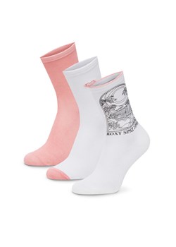 Skarpety długie Roxy AS_ROXY_05W_SS25 (3-PACK) Różowy ze sklepu eobuwie.pl w kategorii Skarpetki damskie - zdjęcie 187935863