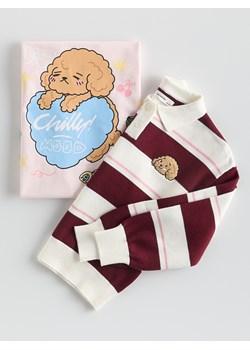 Reserved - Sweter polo w paski Boffie & Poko - wielobarwny ze sklepu Reserved w kategorii Swetry chłopięce - zdjęcie 187936151