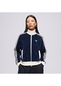 ADIDAS BLUZA ROZPINANA VELOUR KNIT TRACK TOP ze sklepu Sizeer w kategorii Bluzy damskie - zdjęcie 187936522