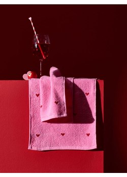 Sinsay - Bawełniane ręczniki w serca 2 pack - różowy ze sklepu Sinsay w kategorii Ręczniki - zdjęcie 187937631