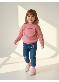 Sinsay - Jeansy pull on z ozdobnymi cekinami - niebieski ze sklepu Sinsay w kategorii Spodnie i półśpiochy - zdjęcie 187937640