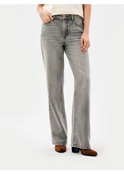 Sinsay - Jeansy wide leg high waist z efektem sprania - szary ze sklepu Sinsay w kategorii Jeansy damskie - zdjęcie 187937660