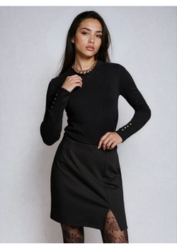 Sinsay - Prążkowany sweter - czarny ze sklepu Sinsay w kategorii Swetry damskie - zdjęcie 187937712