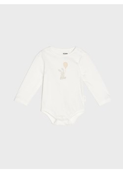 Sinsay - Bawełniane body - kremowy ze sklepu Sinsay w kategorii Body niemowlęce - zdjęcie 187937731