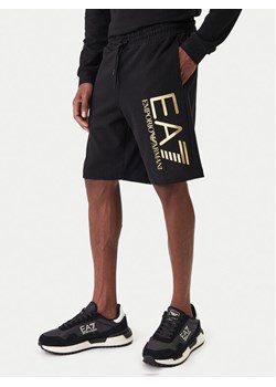 EA7 Emporio Armani Szorty sportowe 7M001414 AF22266 MC004 Czarny Regular Fit ze sklepu MODIVO w kategorii Spodenki męskie - zdjęcie 187938232