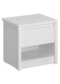Biała szafka nocna z szufladą D0-P23 ze sklepu Edinos.pl w kategorii Stoliki i szafki nocne - zdjęcie 187939180