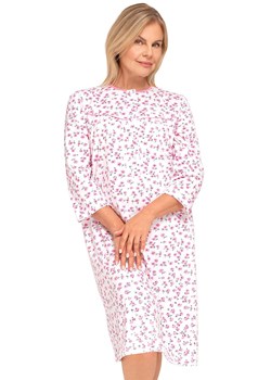 Bawełniana koszula nocna damska Bogna II 204 31, Kolor biało-różowy, Rozmiar L, MARTEL ze sklepu Intymna w kategorii Koszule nocne - zdjęcie 187939251