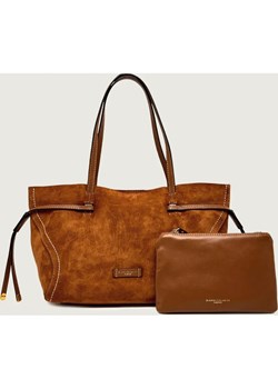 GIANNI CHIARINI Shopperka + saszetka VIOLETTE | zamsz ze sklepu Gomez Fashion Store w kategorii Torby Shopper bag - zdjęcie 187939813