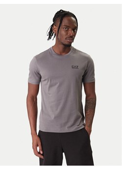 EA7 Emporio Armani T-Shirt 8NPT25 PJVPZ U8086 Szary Regular Fit ze sklepu MODIVO w kategorii T-shirty męskie - zdjęcie 187939900