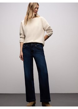 Street One Damska koszulka z długim rękawem Kobiety beżowy w paski ze sklepu vangraaf w kategorii Bluzki damskie - zdjęcie 187939991