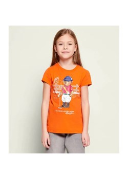 POLO RALPH LAUREN T-shirt | Regular Fit ze sklepu Gomez Fashion Store w kategorii Bluzki dziewczęce - zdjęcie 187940044