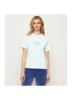 Calvin Klein Jeans T-shirt HERO | Regular Fit ze sklepu Gomez Fashion Store w kategorii Bluzki damskie - zdjęcie 187940220