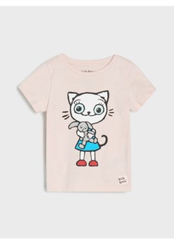 Sinsay - Koszulka Kicia Kocia - różowy ze sklepu Sinsay w kategorii Bluzki dziewczęce - zdjęcie 187943062