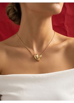 Sinsay - Naszyjnik z zawieszką w kształcie serca - złoty ze sklepu Sinsay w kategorii Naszyjniki - zdjęcie 187943122