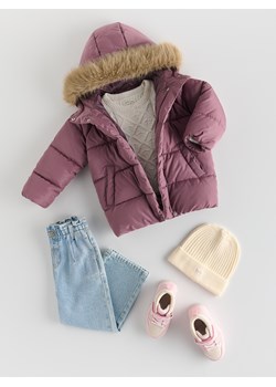 Reserved - Pikowana kurtka z kapturem - fioletowy ze sklepu Reserved w kategorii Kurtki dziewczęce - zdjęcie 187943852