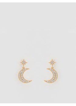 Reserved - Pozłacane kolczyki z cyrkoniami - złoty ze sklepu Reserved w kategorii Kolczyki - zdjęcie 187943910