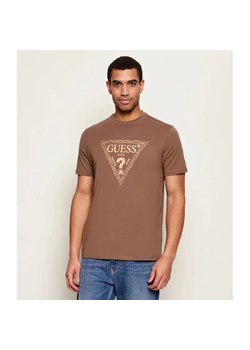 GUESS T-shirt GOLDEN TRIANGLE | Regular Fit ze sklepu Gomez Fashion Store w kategorii T-shirty męskie - zdjęcie 187944221
