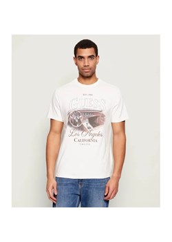 GUESS T-shirt SATIN | Regular Fit ze sklepu Gomez Fashion Store w kategorii T-shirty męskie - zdjęcie 187944353