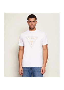 GUESS T-shirt GOLDEN TRIANGLE | Regular Fit ze sklepu Gomez Fashion Store w kategorii T-shirty męskie - zdjęcie 187944354
