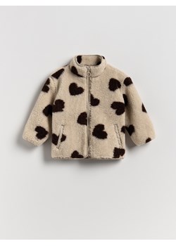 Reserved - Kurtka z imitacji baranka - złamana biel ze sklepu Reserved w kategorii Kurtki dziewczęce - zdjęcie 187946541