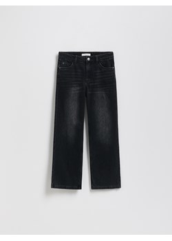 Reserved - Jeansy straight fit - czarny ze sklepu Reserved w kategorii Spodnie dziewczęce - zdjęcie 187946653