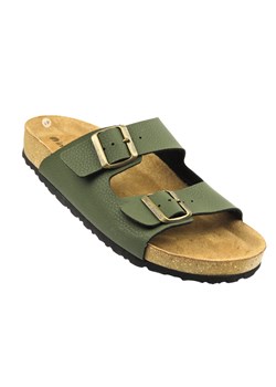 Klapki męskie z klamrami zielone INBLU NU-09 ze sklepu ulubioneobuwie w kategorii Klapki męskie - zdjęcie 187946752