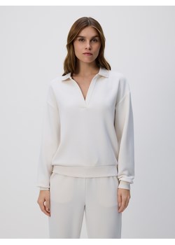 Reserved - Bluza z modalem - beżowy ze sklepu Reserved w kategorii Bluzy damskie - zdjęcie 187947722