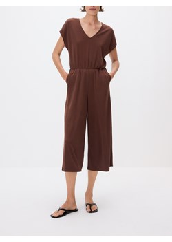 Reserved - Kombinezon z modalem - ciemnobrązowy ze sklepu Reserved w kategorii Kombinezony damskie - zdjęcie 187947781