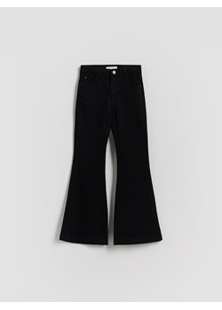 Reserved - Jeansy flare high waist - czarny ze sklepu Reserved w kategorii Spodnie dziewczęce - zdjęcie 187947880