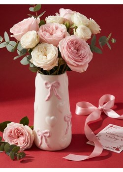 Sinsay - Wazon w kokardy - biały ze sklepu Sinsay w kategorii Wazony - zdjęcie 187948544