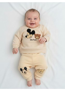 Sinsay - Spodnie z polarem w środku Mickey Mouse - kremowy ze sklepu Sinsay w kategorii Odzież dla niemowląt - zdjęcie 187948564