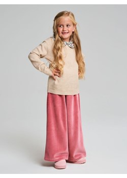 Sinsay - Spodnie wide leg z polarem wewnątrz - bordowy ze sklepu Sinsay w kategorii Spodnie dziewczęce - zdjęcie 187948590