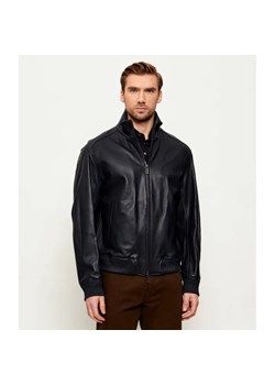 BOSS BLACK Skórzana kurtka H-Mamun_AM | BOSS x ASTON MARTIN | Regular Fit ze sklepu Gomez Fashion Store w kategorii Kurtki męskie - zdjęcie 187948641