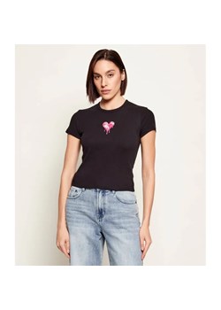 Hugo Blue T-shirt Dever_B_2 | Slim Fit ze sklepu Gomez Fashion Store w kategorii Bluzki damskie - zdjęcie 187948652