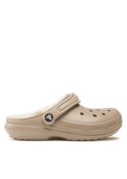 Klapki Crocs Crocs Classic Lined Clog 203591 Beżowy ze sklepu eobuwie.pl w kategorii Klapki damskie - zdjęcie 187949483