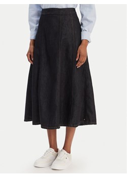 Tommy Hilfiger Spódnica jeansowa WW0WW47730 Granatowy Regular Fit ze sklepu MODIVO w kategorii Spódnice - zdjęcie 187949713